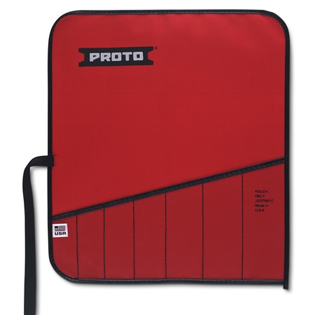 PROTO Red Canvas 7-Pocket Tool Roll J25TR01C